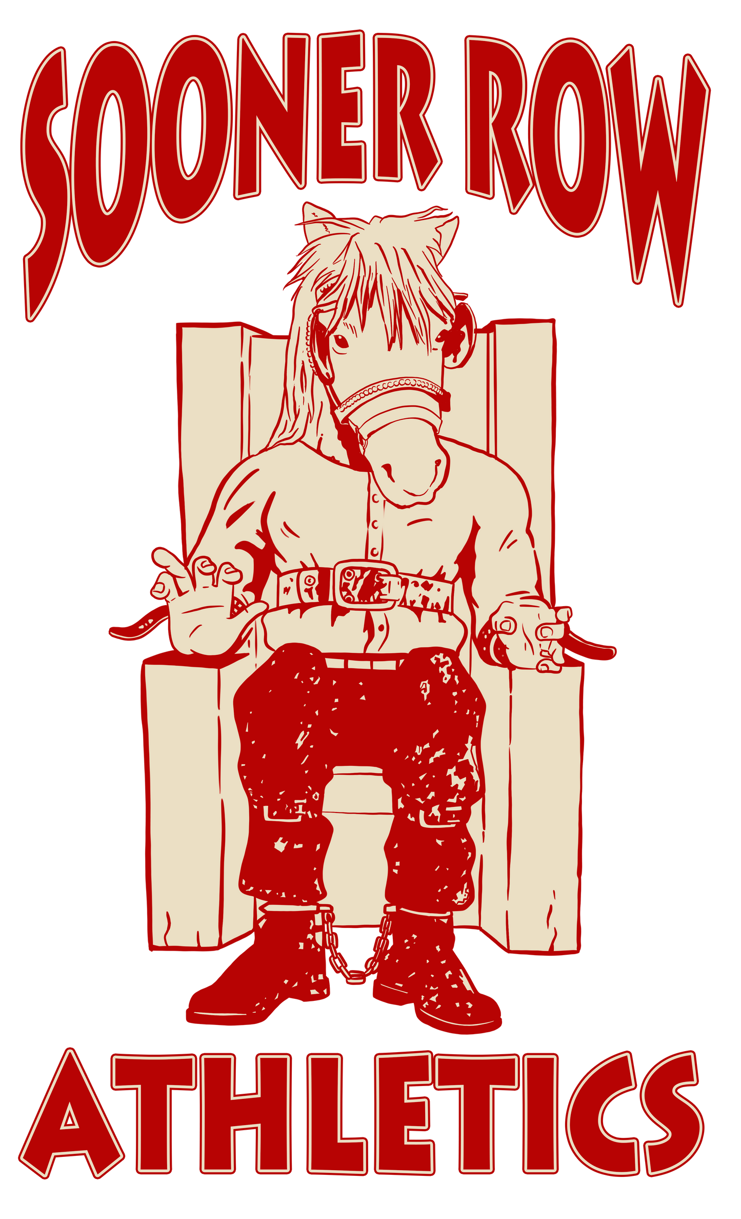 Sooner Row Logo (Crimson) T-Shirt